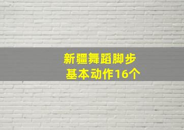 新疆舞蹈脚步基本动作16个