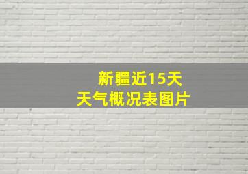 新疆近15天天气概况表图片