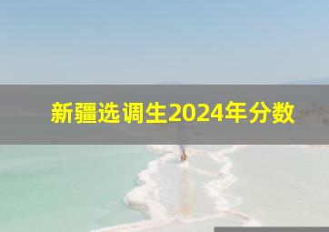 新疆选调生2024年分数