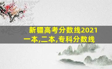 新疆高考分数线2021一本,二本,专科分数线