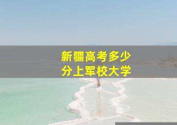 新疆高考多少分上军校大学