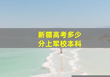 新疆高考多少分上军校本科