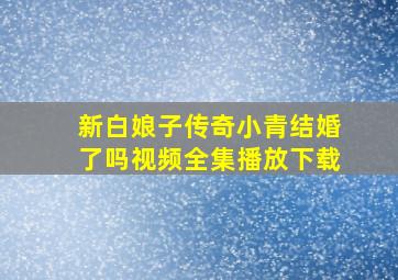 新白娘子传奇小青结婚了吗视频全集播放下载