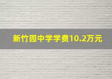 新竹园中学学费10.2万元