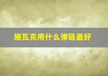 施瓦克用什么弹链最好