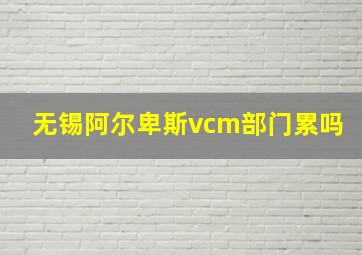 无锡阿尔卑斯vcm部门累吗