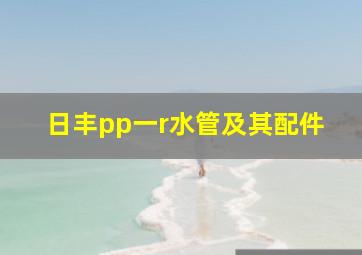 日丰pp一r水管及其配件