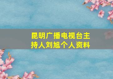 昆明广播电视台主持人刘旭个人资料