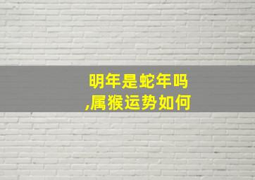 明年是蛇年吗,属猴运势如何