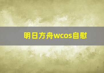 明日方舟wcos自慰