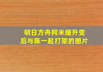 明日方舟阿米娅升变后与陈一起打架的图片