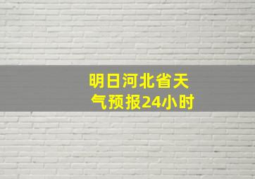 明日河北省天气预报24小时