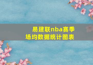 易建联nba赛季场均数据统计图表