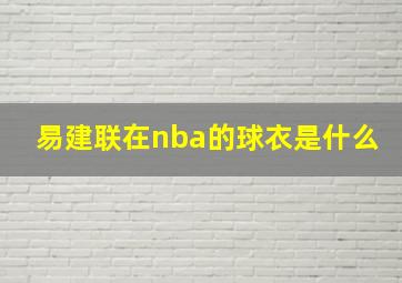 易建联在nba的球衣是什么