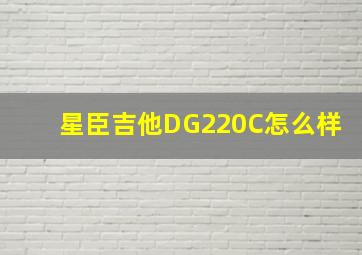 星臣吉他DG220C怎么样