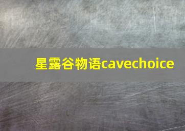 星露谷物语cavechoice