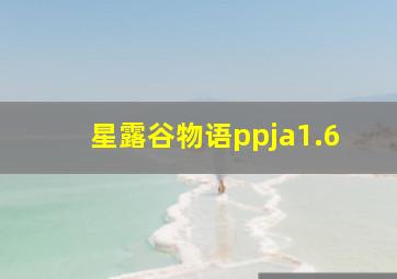 星露谷物语ppja1.6