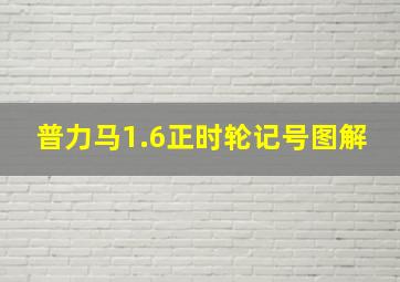 普力马1.6正时轮记号图解