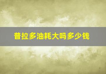 普拉多油耗大吗多少钱