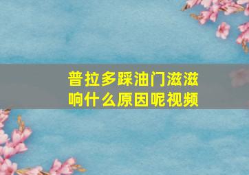 普拉多踩油门滋滋响什么原因呢视频