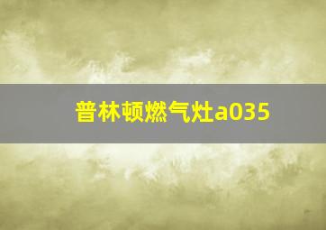 普林顿燃气灶a035