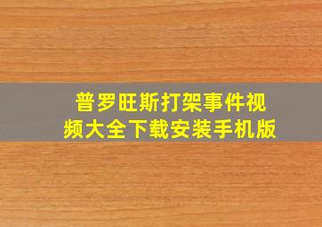 普罗旺斯打架事件视频大全下载安装手机版