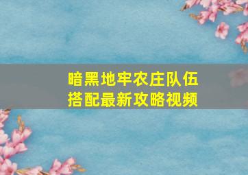 暗黑地牢农庄队伍搭配最新攻略视频