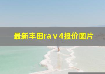 最新丰田raⅴ4报价图片