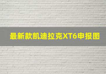 最新款凯迪拉克XT6申报图