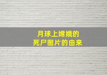 月球上嫦娥的死尸图片的由来