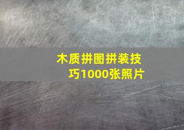 木质拼图拼装技巧1000张照片