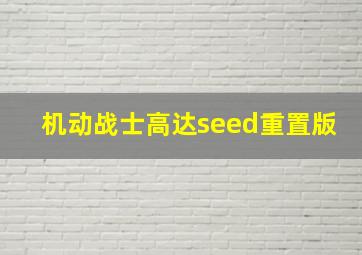 机动战士高达seed重置版