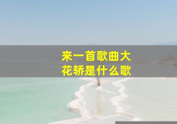 来一首歌曲大花轿是什么歌