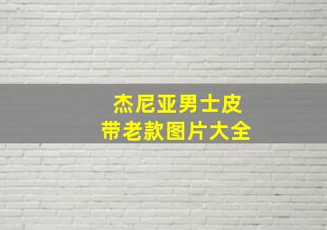 杰尼亚男士皮带老款图片大全