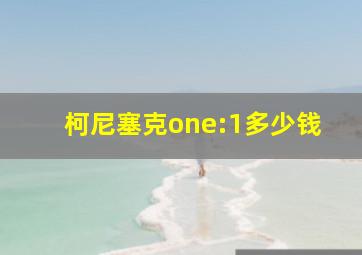 柯尼塞克one:1多少钱