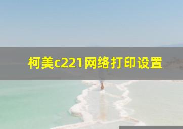 柯美c221网络打印设置