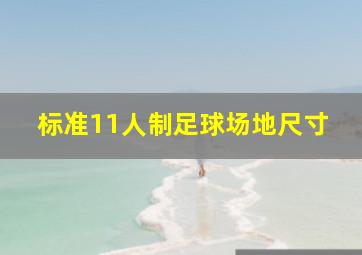 标准11人制足球场地尺寸