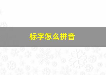 标字怎么拼音