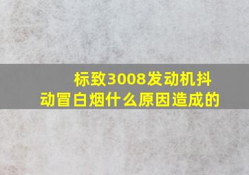 标致3008发动机抖动冒白烟什么原因造成的