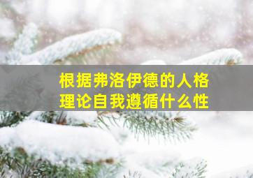 根据弗洛伊德的人格理论自我遵循什么性