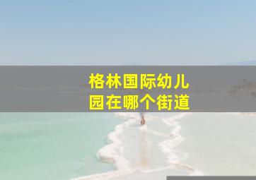 格林国际幼儿园在哪个街道