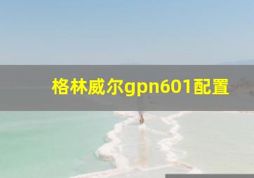 格林威尔gpn601配置