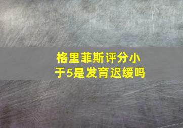 格里菲斯评分小于5是发育迟缓吗