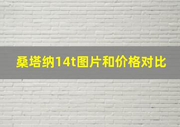 桑塔纳14t图片和价格对比