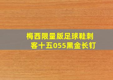 梅西限量版足球鞋刺客十五055黑金长钉