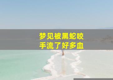 梦见被黑蛇咬手流了好多血