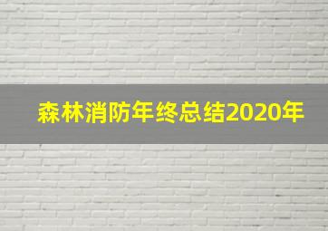 森林消防年终总结2020年