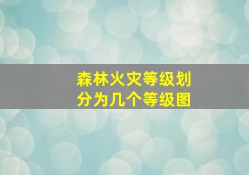 森林火灾等级划分为几个等级图