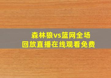 森林狼vs篮网全场回放直播在线观看免费