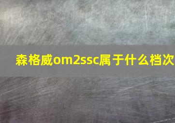 森格威om2ssc属于什么档次